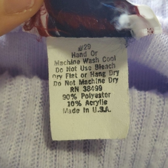 VARIETY Purple Boatneck Embroidered Sweater sizeM - Picture 12 of 13